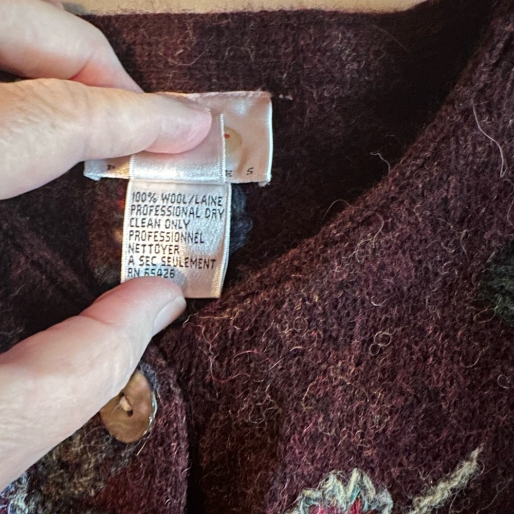 Talbots 100% wool sweater size petite small - Picture 5 of 5